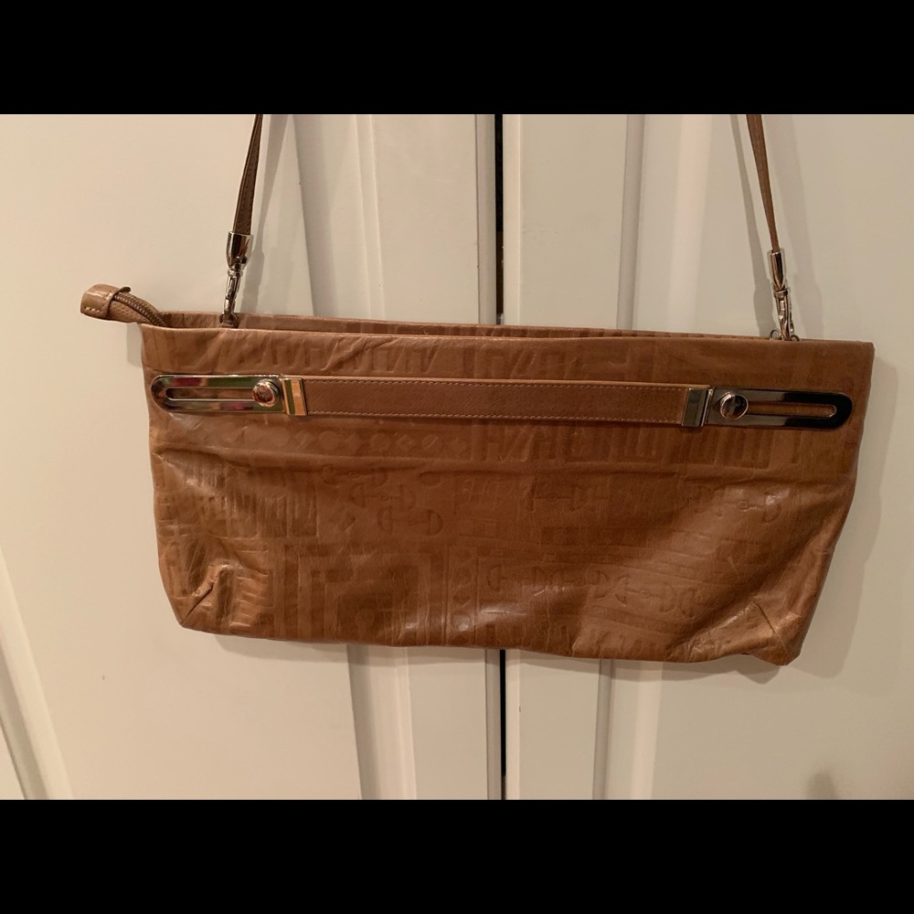 Unique leather clutch/ handbag